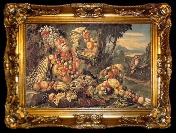 framed  Giuseppe Arcimboldo Der Herbst, ta009-2